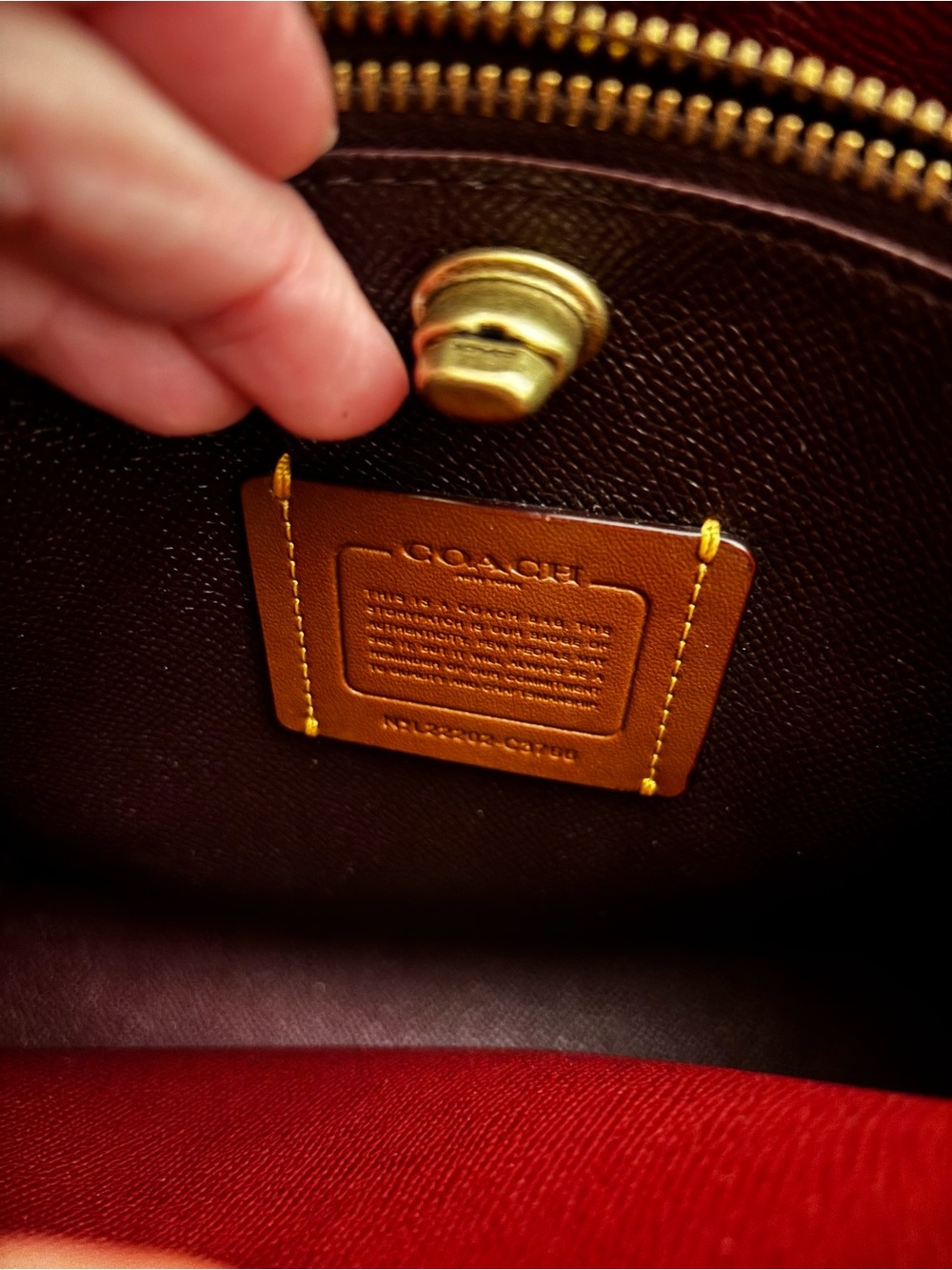 Coach Pink Leather Crossbody Bucket Bag - Picture 3 of 3